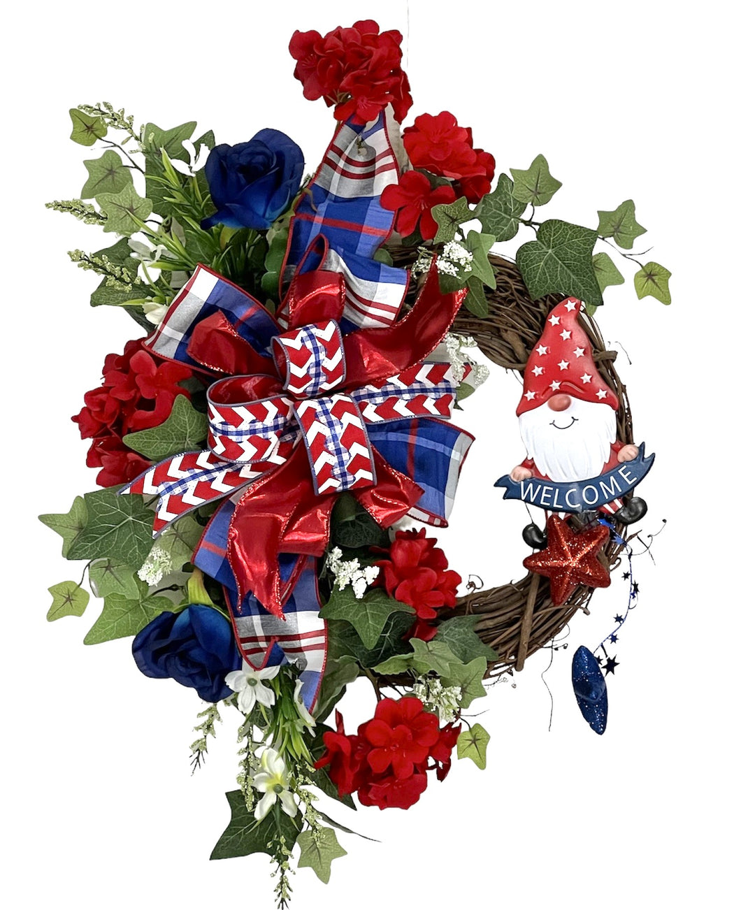 Americana Gnome Wreath/AMC74 - April's Garden