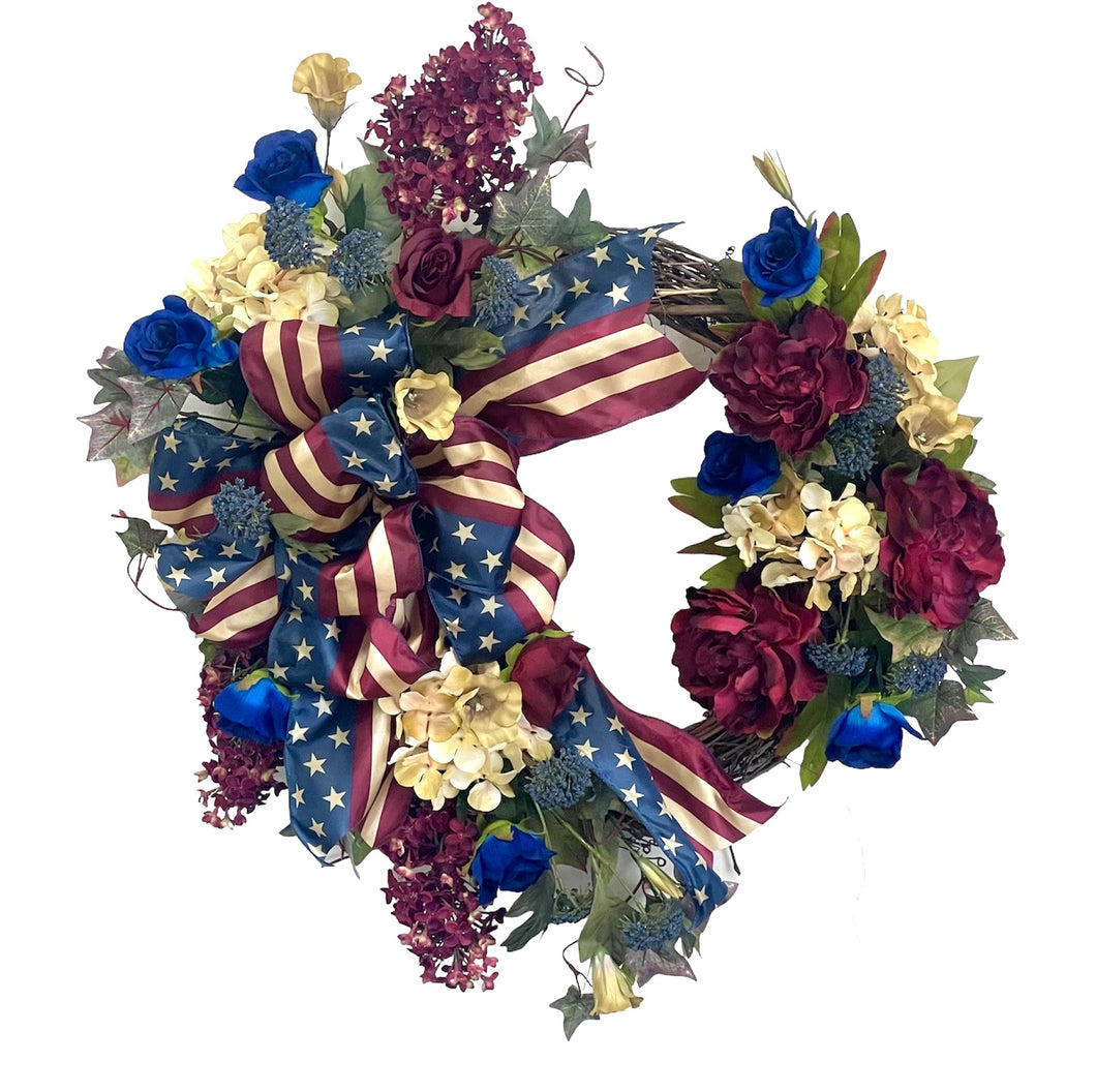 Vintage Inspired American Wreath/AMC76 - April's Garden