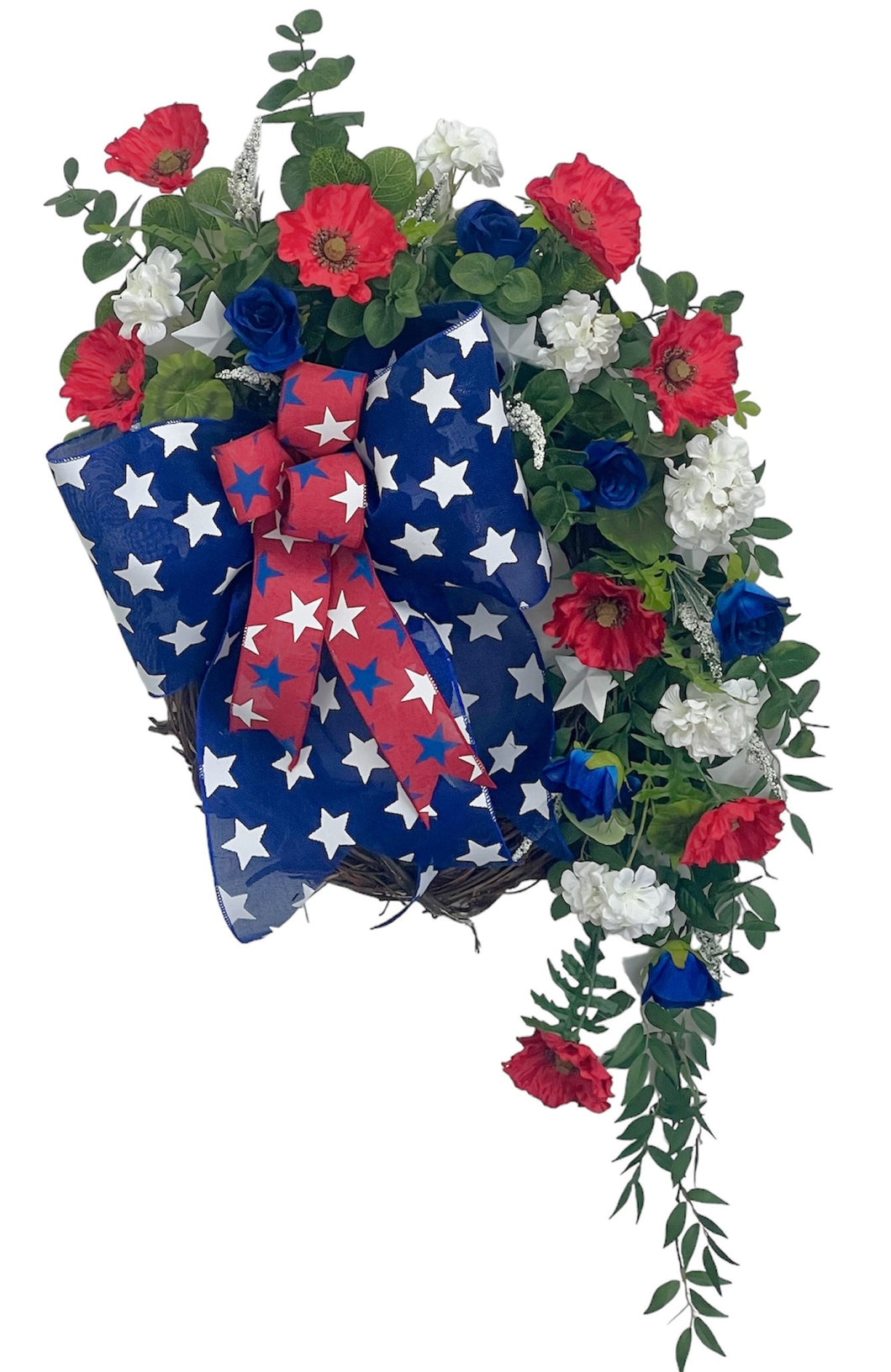 Red and Blue Star Wreath/AMC77 - April's Garden