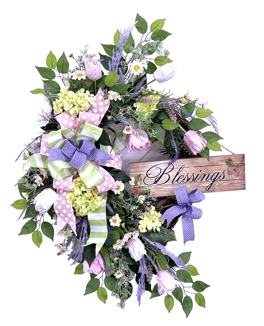 Spring Blessings Wreagth/EAS103 - April's Garden