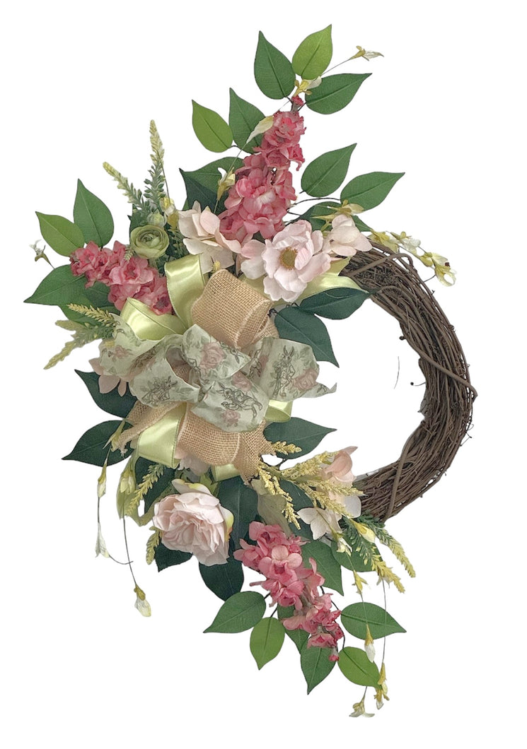 Romantic Garden Wreath/ENG382 - April's Garden