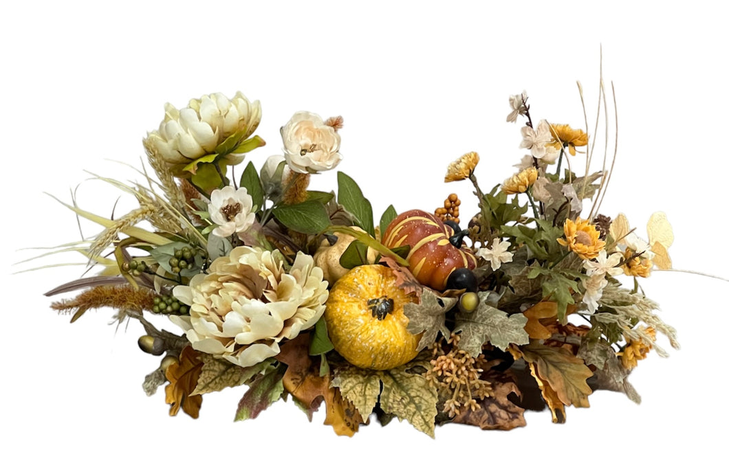 Cream and Orange Low Centerpiece/FAA38