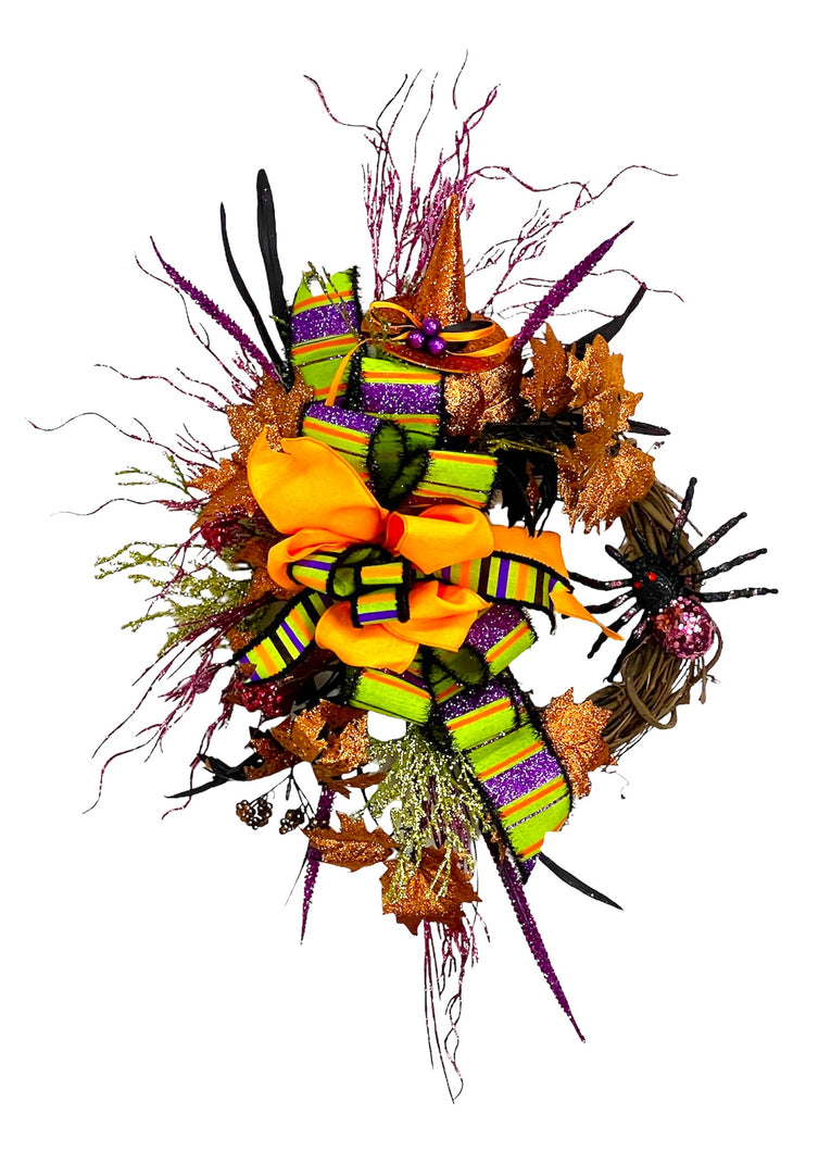 Itsy Bitsy Spider Halloween Wreath/HAL50