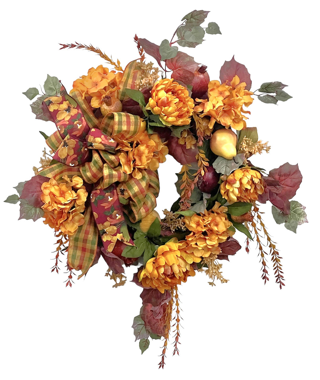 Gold and Rust Fall Wreath/HARV279
