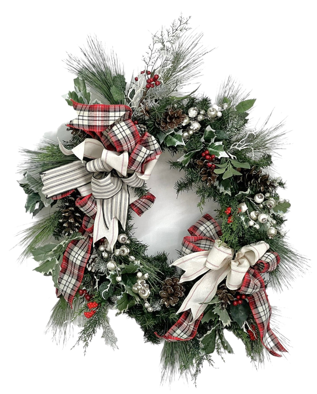 Holly and Berry Winter Wreath/TRANS162 - April's Garden