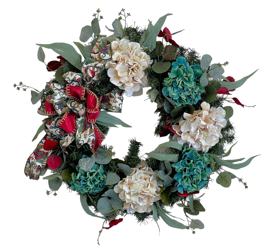 Hydrangea Winter Wreath/TRANS169 - April's Garden