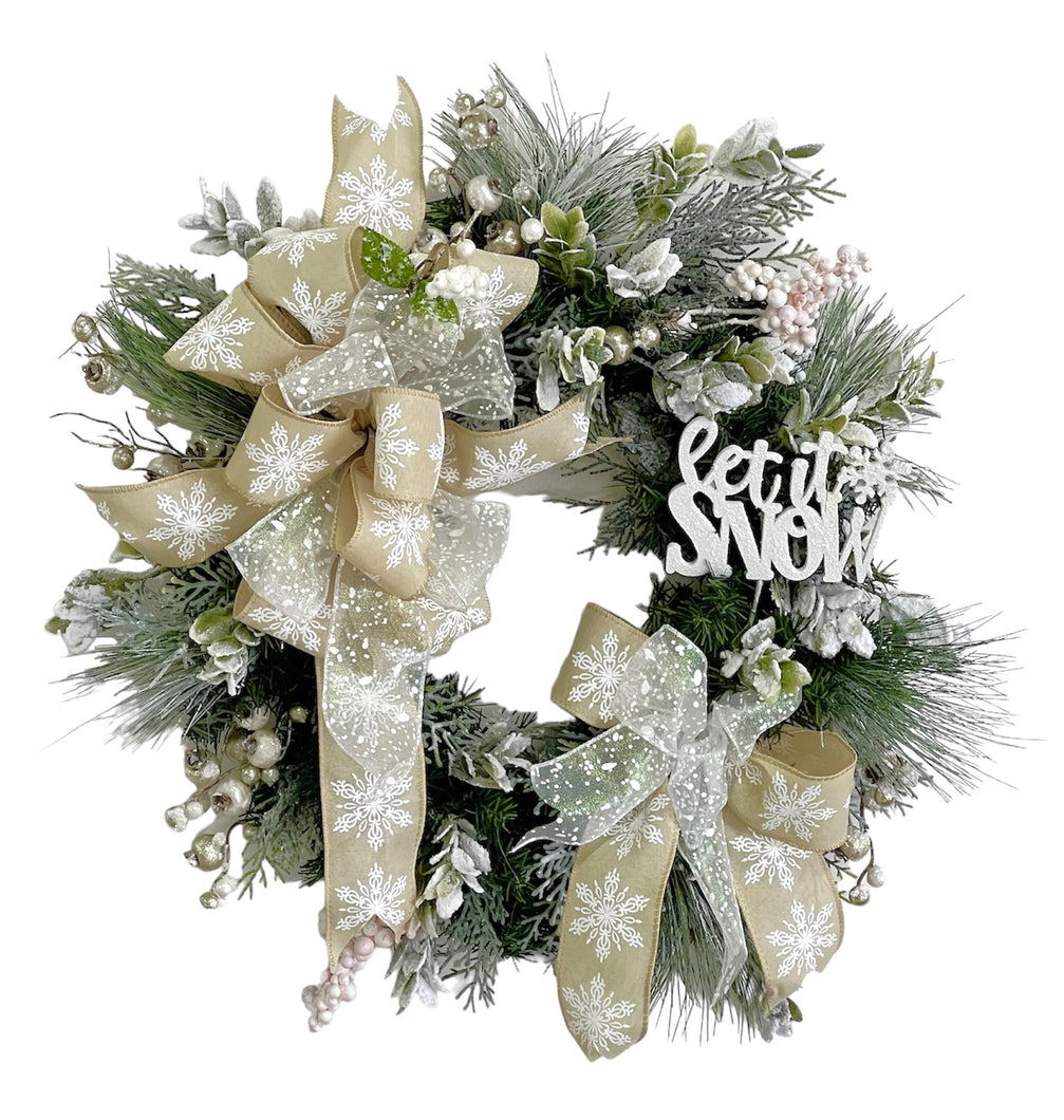 Let It Snow Winter Wreath/TRANS182