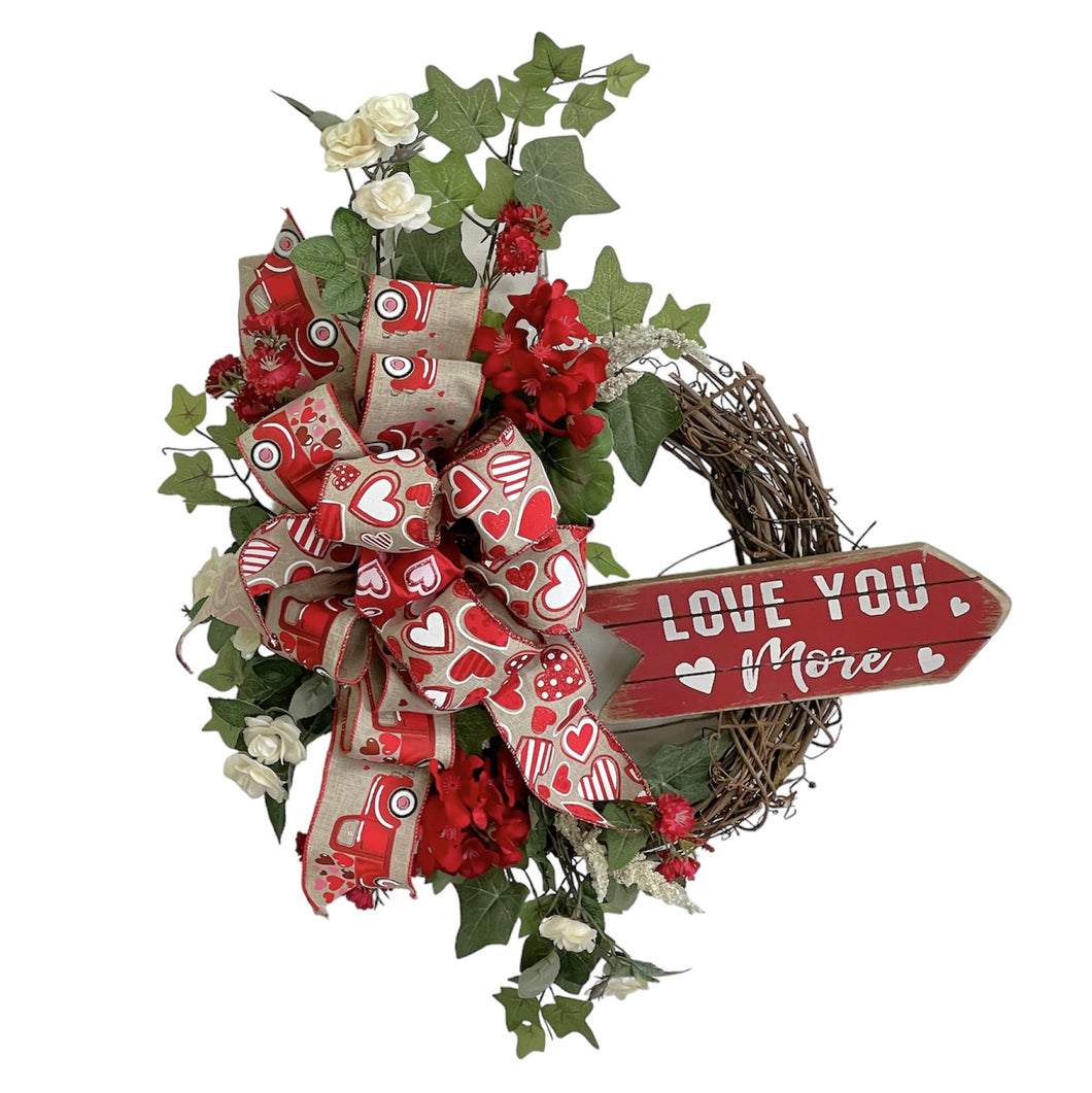 Love You More Wreath/VAL111 - April's Garden