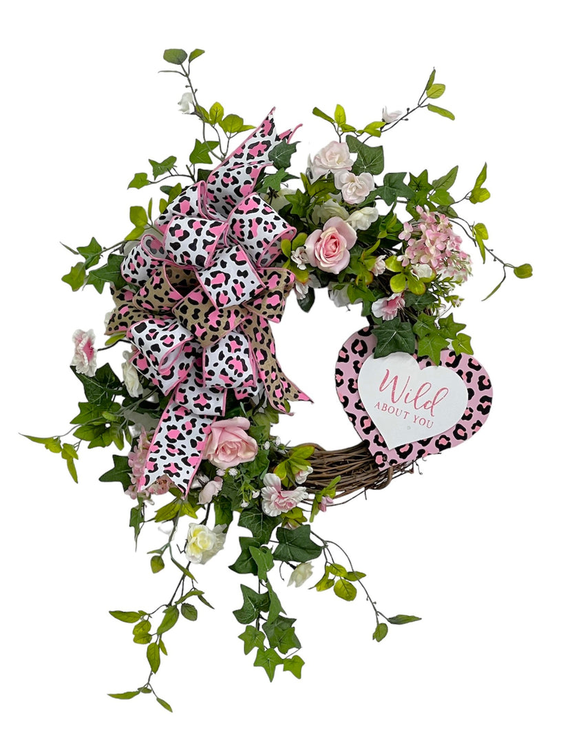 Wild About You Valentine's Wreath/VAL113 - April's Garden
