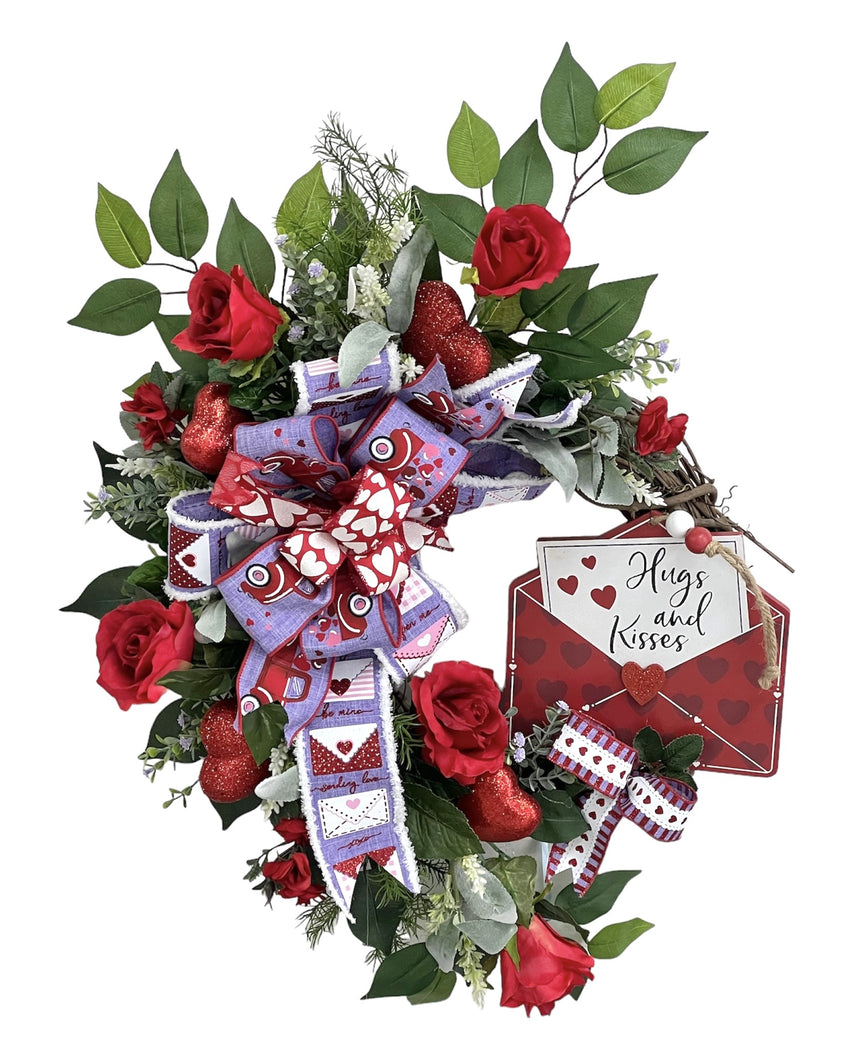 Hugs and Kisses Wreath/VAL117 - April's Garden