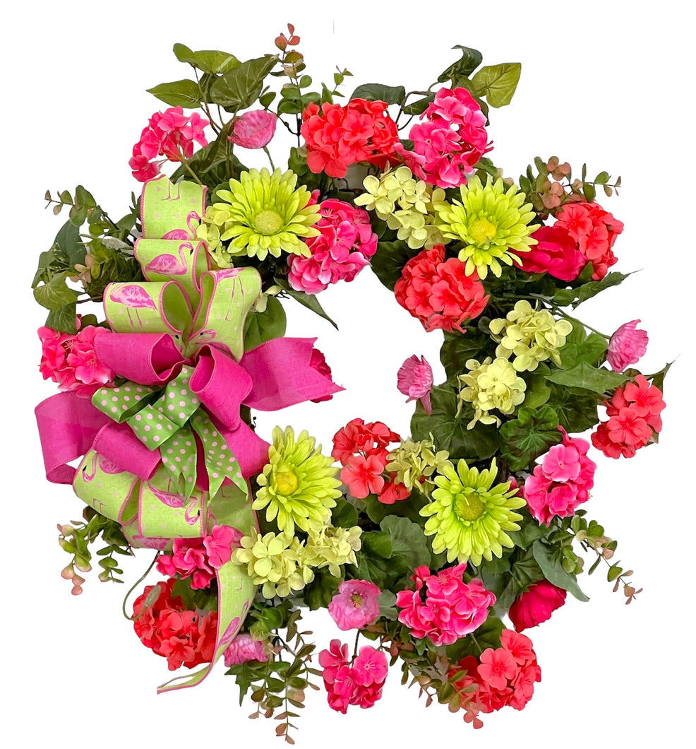 Coral Sundance Summer Wreath/VER194
