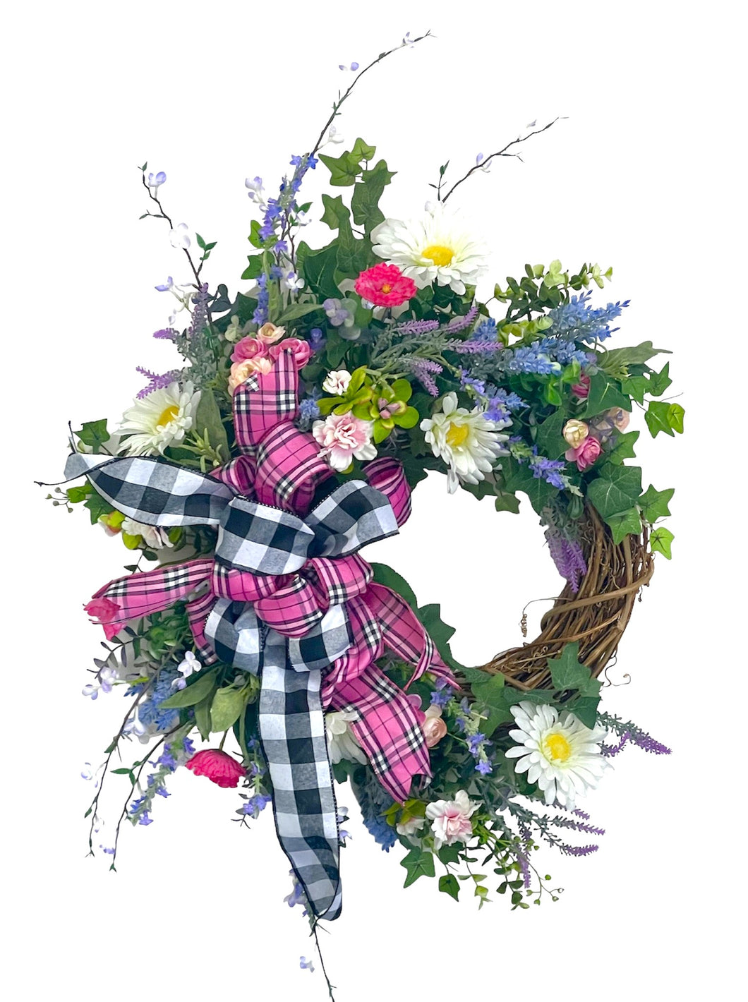 Summer Pink, Lavender, White Wreath/VER210 - April's Garden