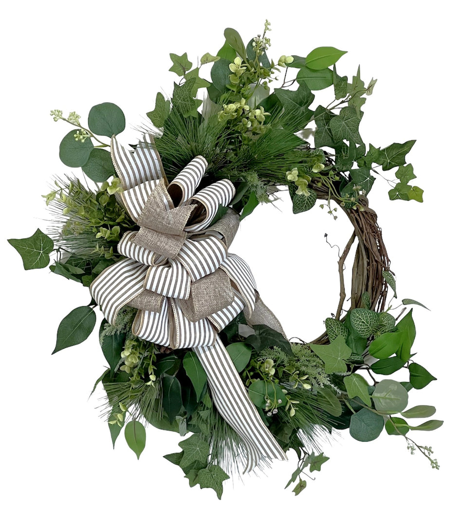 All Greenery Farmhouse Wreath/FH31