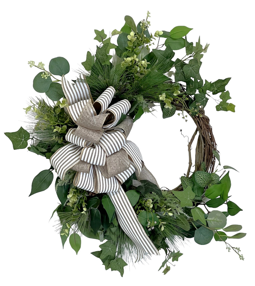 All Greenery Farmhouse Wreath/FH31