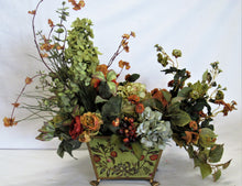 Floral Arrangement with Rust Blossom, Ranunculus, Tulip, Mini Pompom Roses, Light Green Hydrangea, Light Blue Hydrangea, Cranberry, Pale Yellow Roses - April's Garden