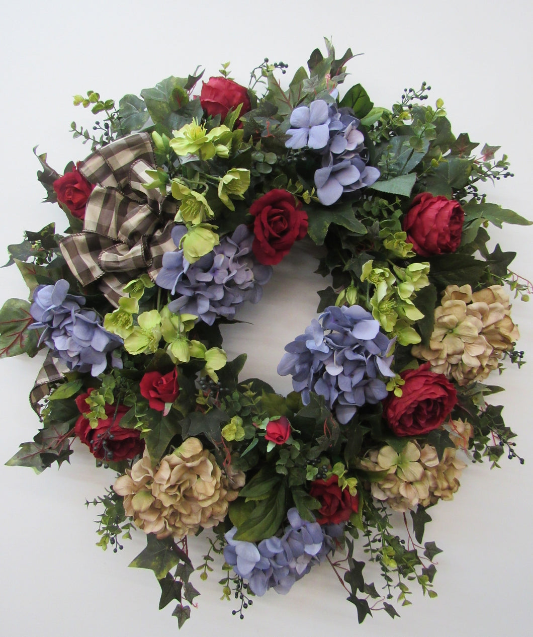 Lavender and Taupe Late Summer / Early Fall Wreath/IS06 - April's Garden Wreath