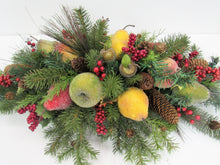 Silk Floral Winter Centerpiece with Crystalized Fruit/HA03 - April's Garden Wreath
