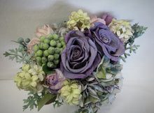 Lavender and Cream Silk Floral Bridal Bouquet/BB06 - April's Garden Wreath