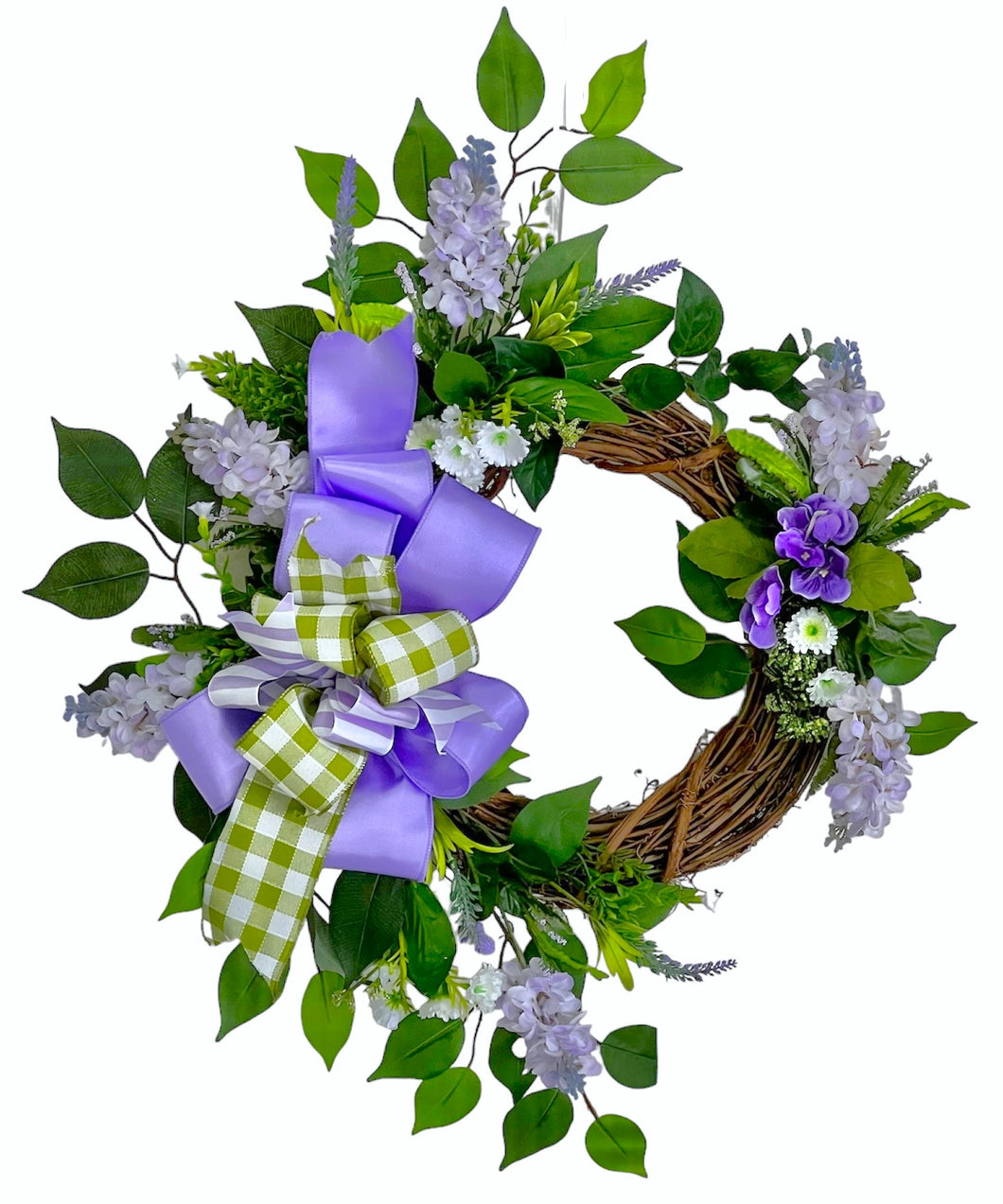Lavender Lilac Spring Wreath/ENG326 - April's Garden