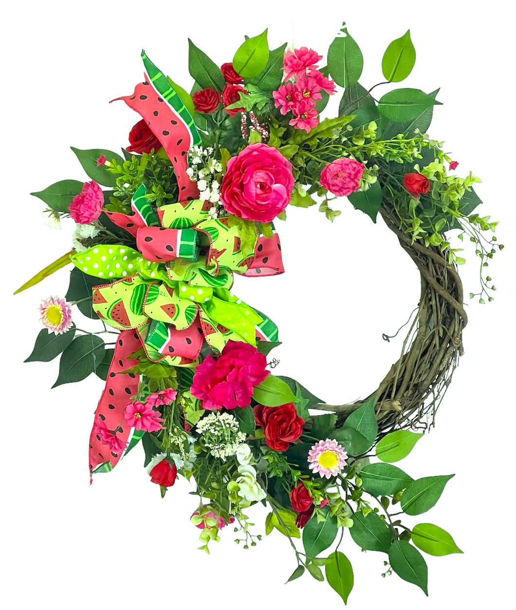 Pink Watermelon Wreath/ENG327 - April's Garden