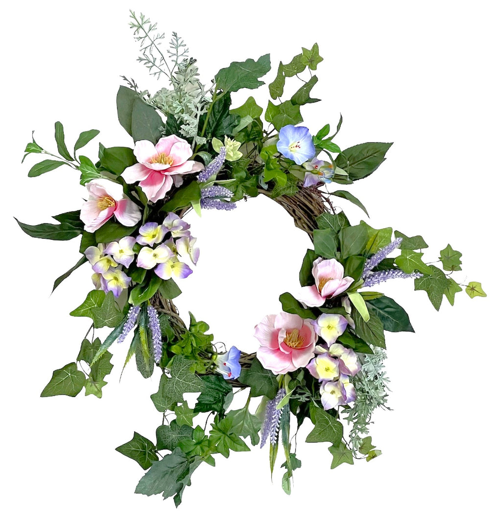 Pink Magnolia Spring Wreath/ENG340
