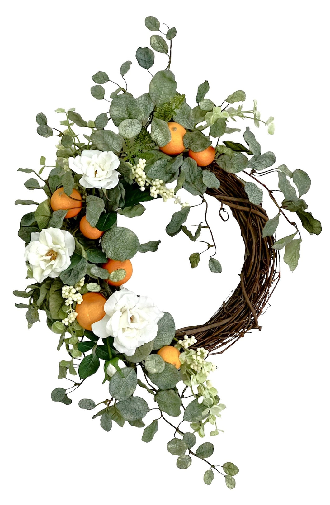 Rose and Orange Wreath/FH30 - April's Garden